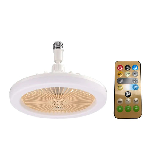 Bulb Fan and LED light with Remote