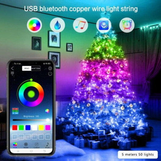 10M Bluetooth RGB Light Tree Décor With App Control
